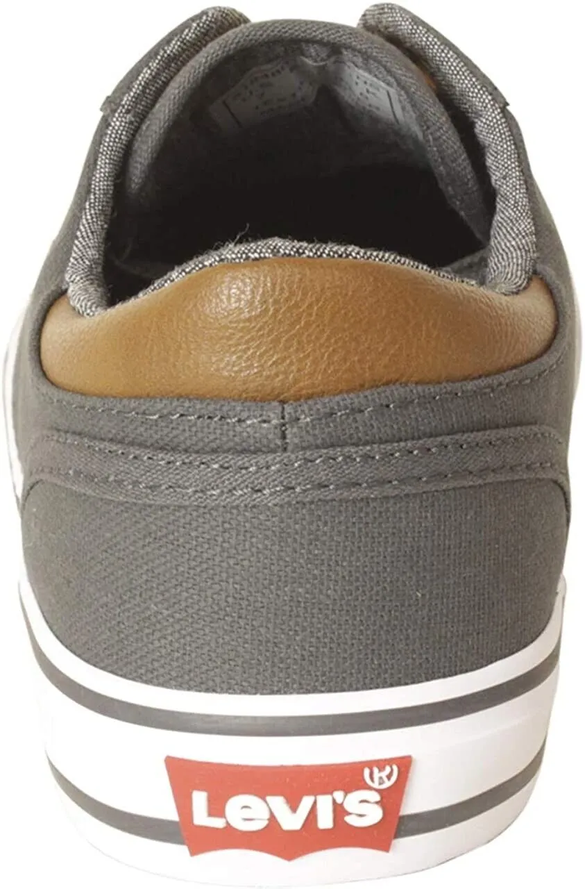 Levi's Mens Ethan CT Canvas II Sneaker, Charcoal, Gray Size 10.5