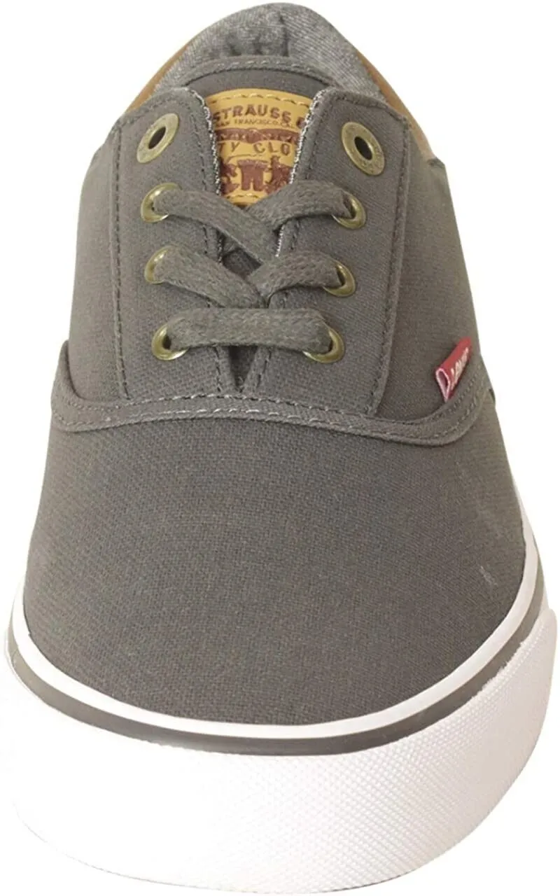 Levi's Mens Ethan CT Canvas II Sneaker, Charcoal, Gray Size 10.5