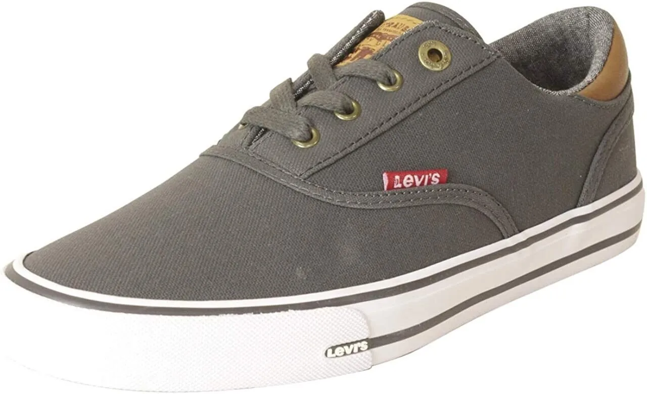 Levi's Mens Ethan CT Canvas II Sneaker, Charcoal, Gray Size 10.5
