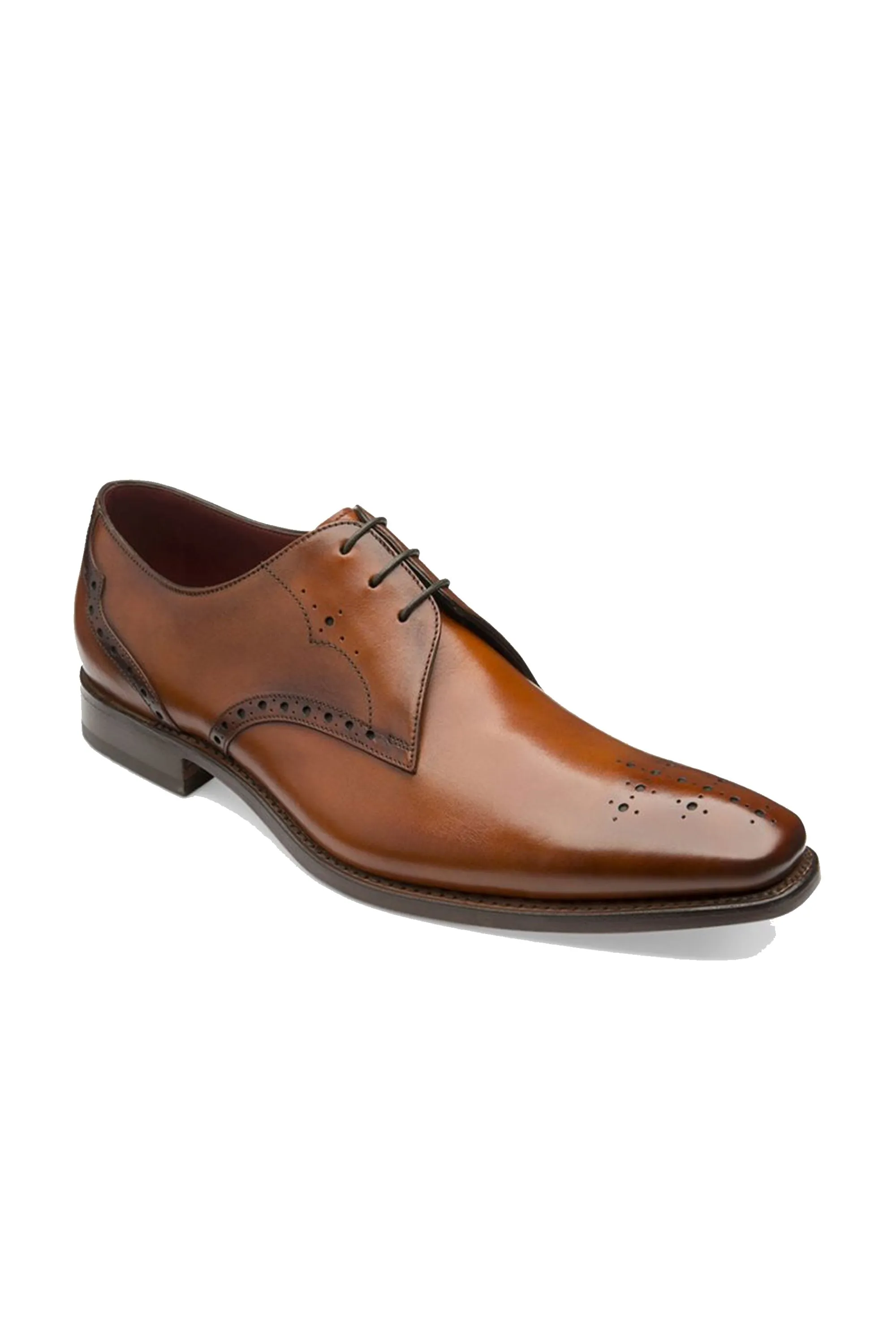Loake Design Hannibal Calf Punched Derby Shoe Chestnut