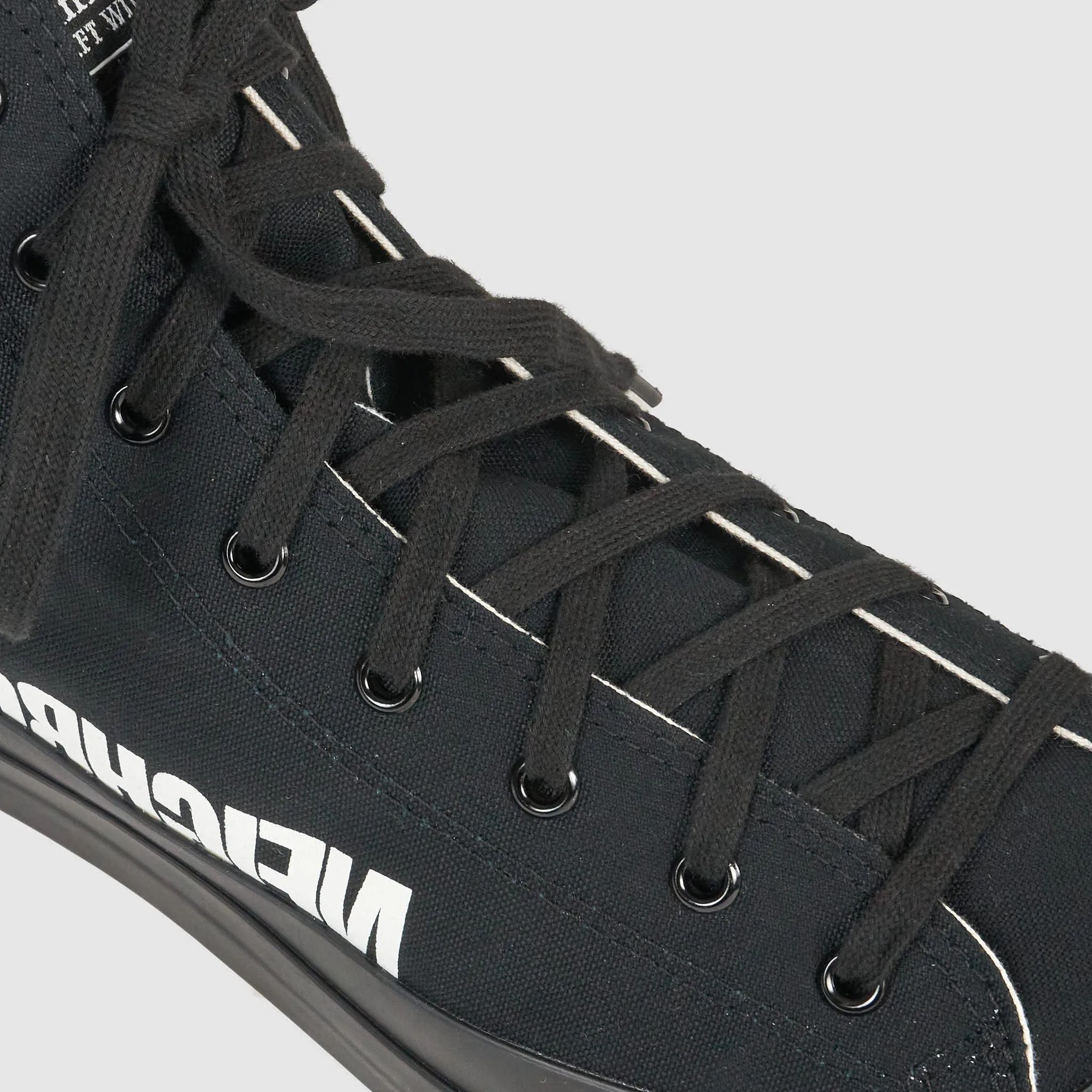 Neighborhood Side Logo High Canvas Sneakers