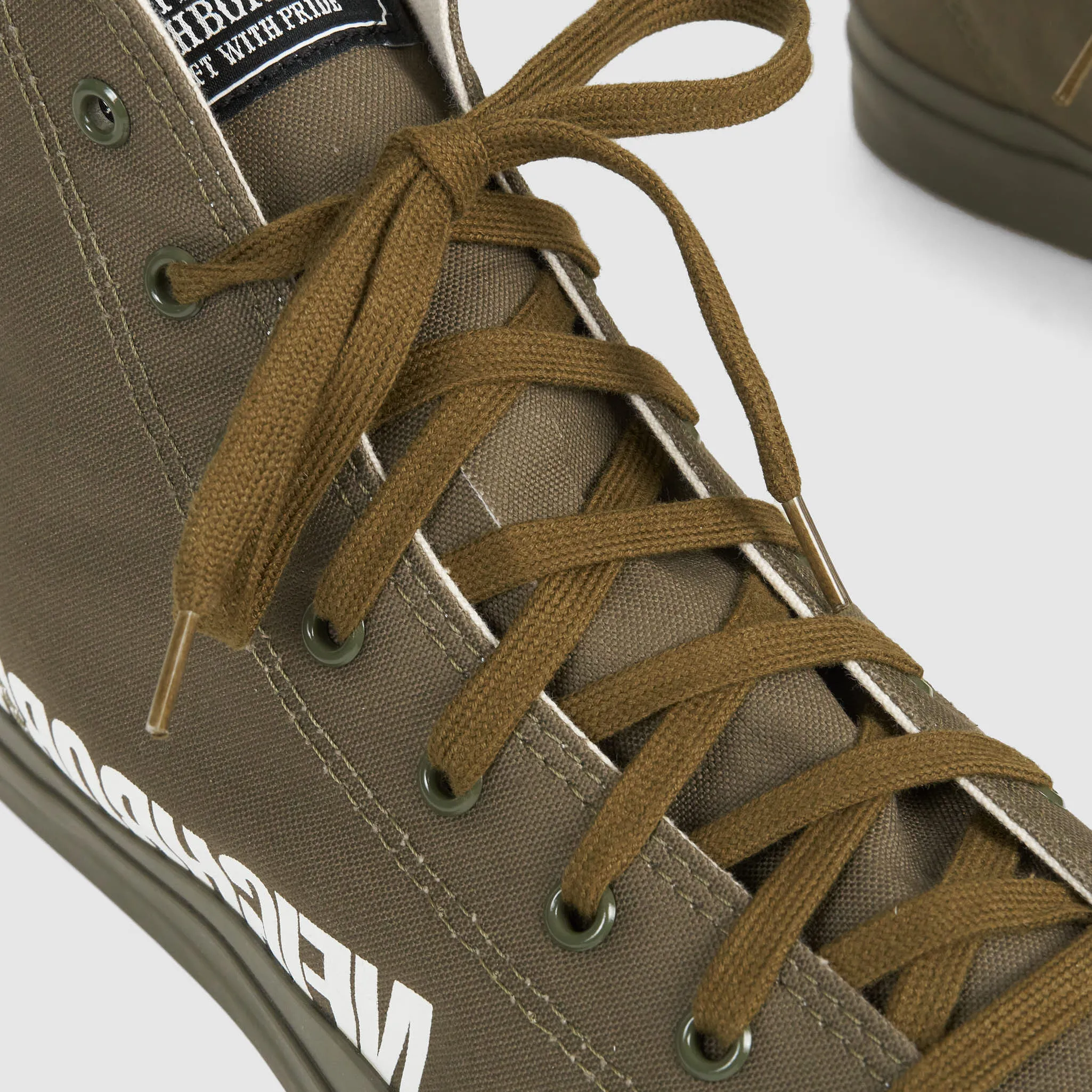Neighborhood Side Logo High Canvas Sneakers