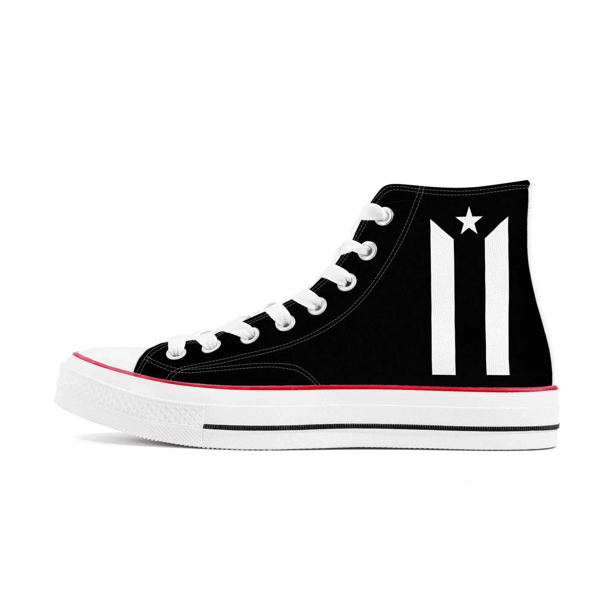 "Boricua" La Promesa BX - Womens Classic High Top Canvas Shoes