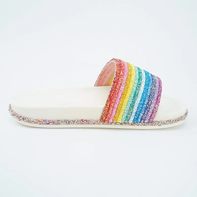 Rainbow Bling Slippers