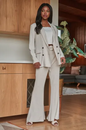 Saint Tropez Linen Bell Bottom Pants