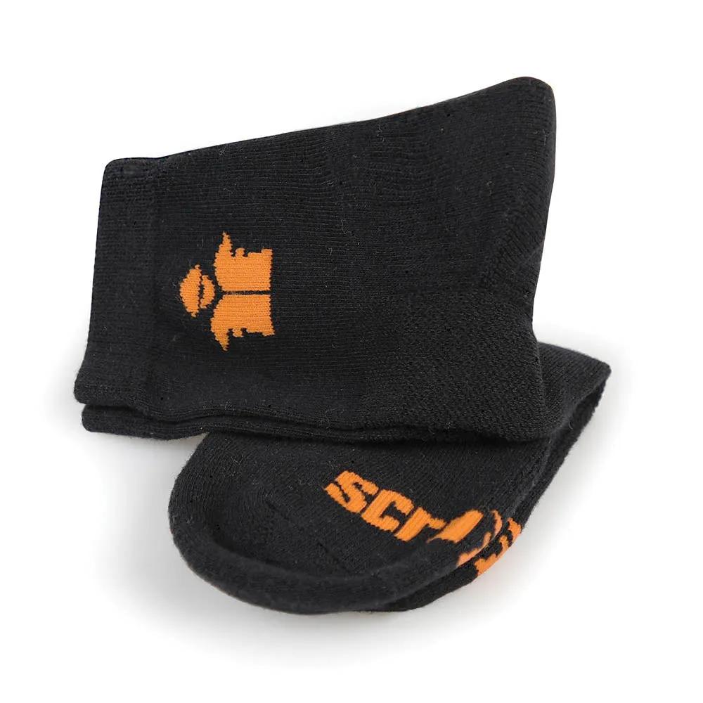 Scruffs Worker Lite Socks Black 3pk Size 7 - 9.5 / 41 - 43