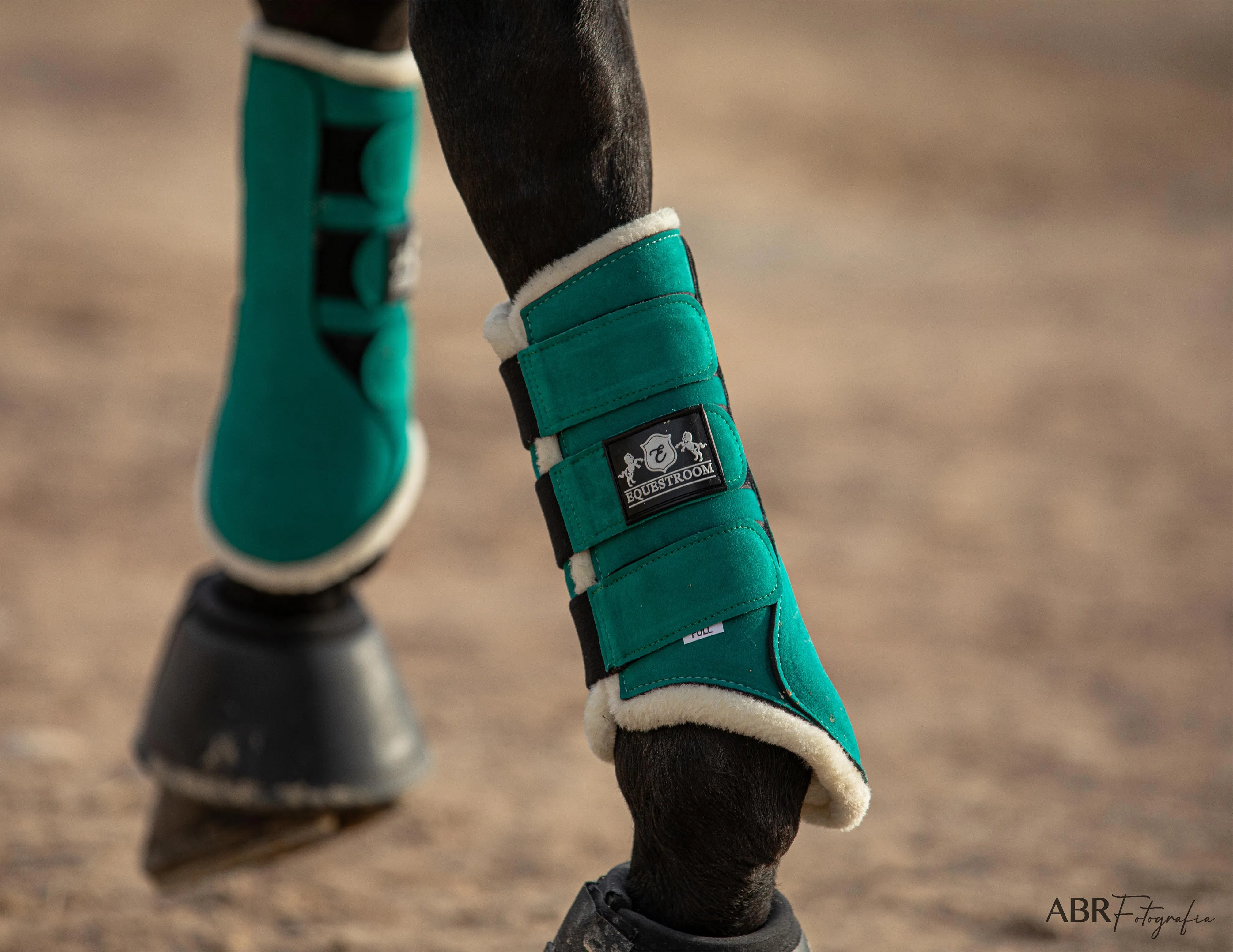 Teal Brushing Boots
