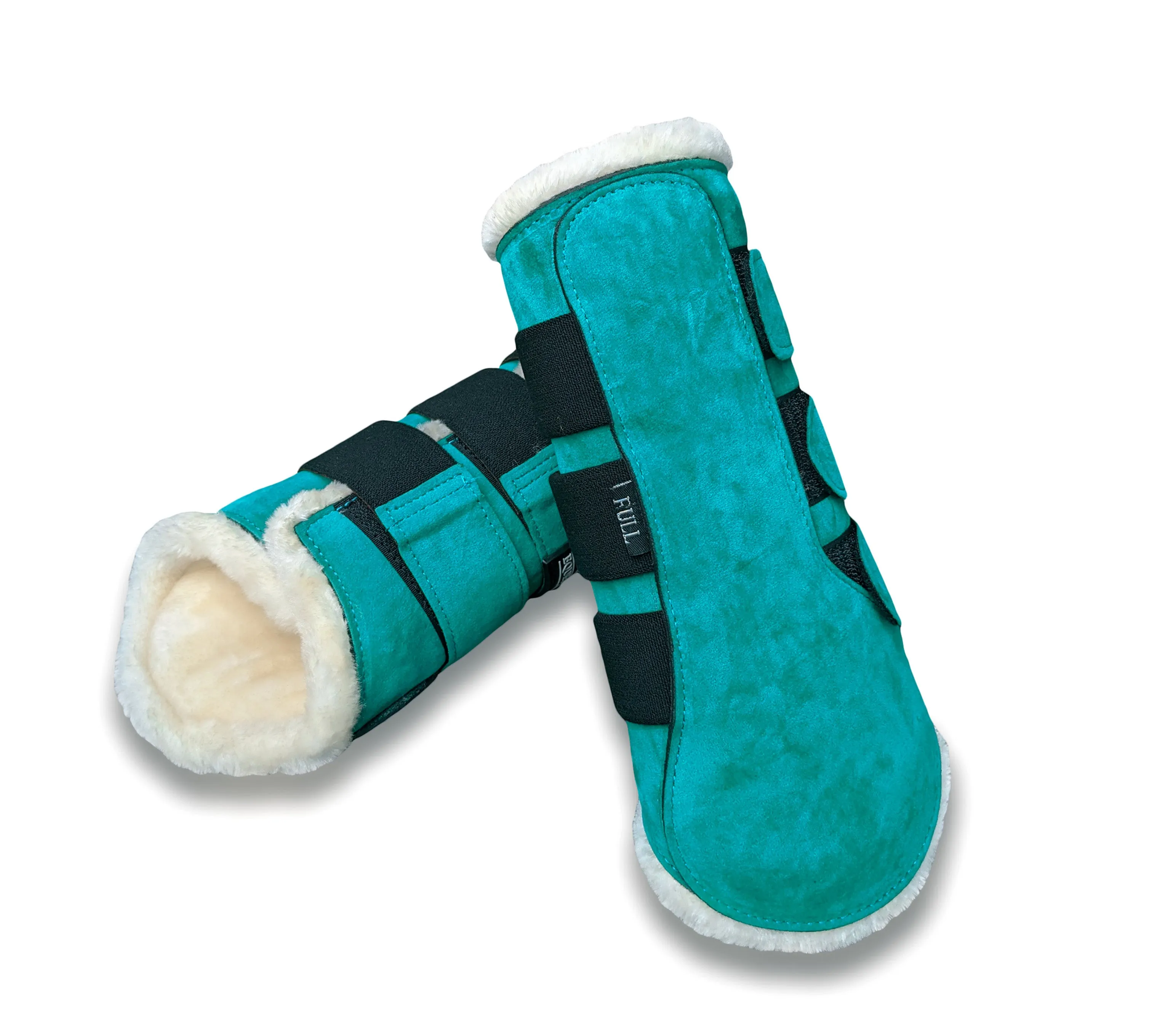 Teal Brushing Boots